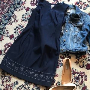 Rampage A-line Navy Blue Sleeveless Dress